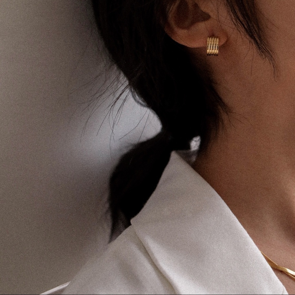 18K Gold Plated Mini Huggie Hoop Earrings